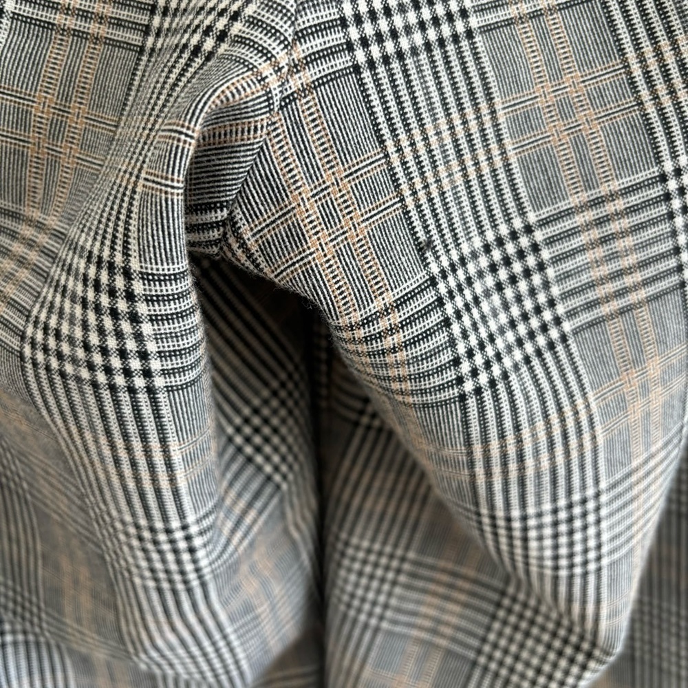 Aritzia Little Moon Malva Plaid Check Wide Pants - Picture 3 of 11